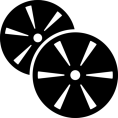 Fruit Slices Of Spa Treatment For Eyes Stencil Svg Vector, Free Vectors File